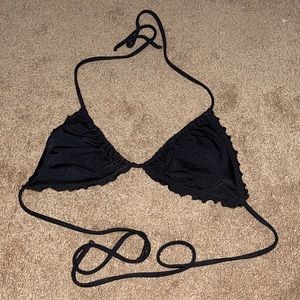 Luli Fama Scalloped beach top